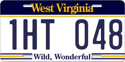 WV license plate 1HT048