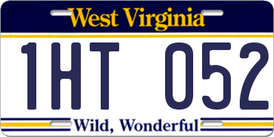 WV license plate 1HT052