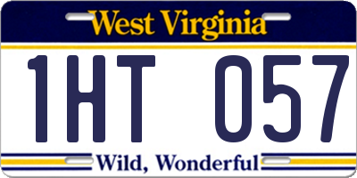 WV license plate 1HT057