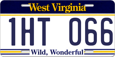 WV license plate 1HT066