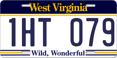 WV license plate 1HT079