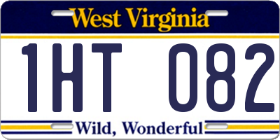 WV license plate 1HT082