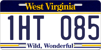 WV license plate 1HT085