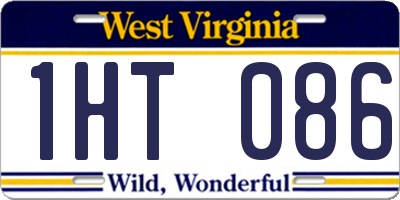 WV license plate 1HT086