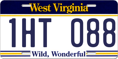 WV license plate 1HT088