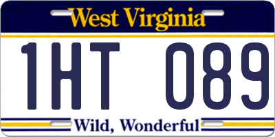 WV license plate 1HT089