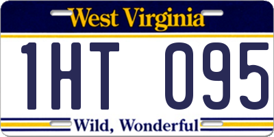 WV license plate 1HT095
