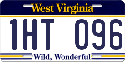 WV license plate 1HT096