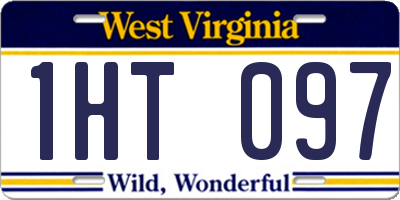 WV license plate 1HT097