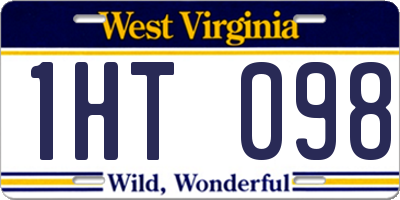 WV license plate 1HT098