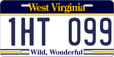 WV license plate 1HT099