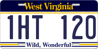 WV license plate 1HT120