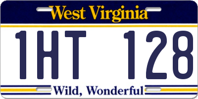 WV license plate 1HT128