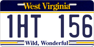 WV license plate 1HT156