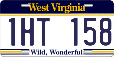 WV license plate 1HT158