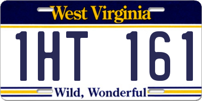 WV license plate 1HT161