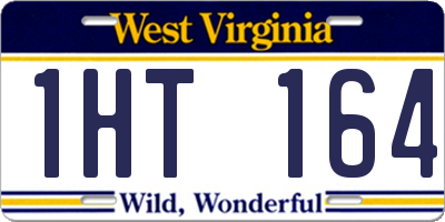 WV license plate 1HT164