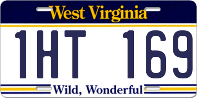 WV license plate 1HT169
