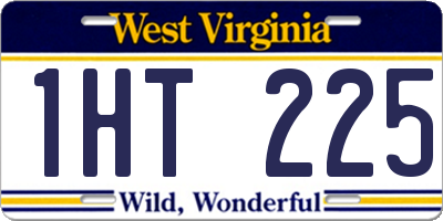 WV license plate 1HT225