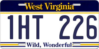 WV license plate 1HT226