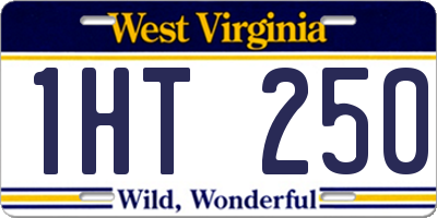 WV license plate 1HT250