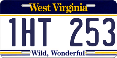 WV license plate 1HT253