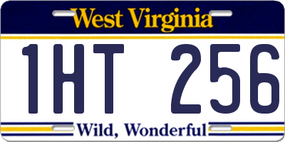 WV license plate 1HT256