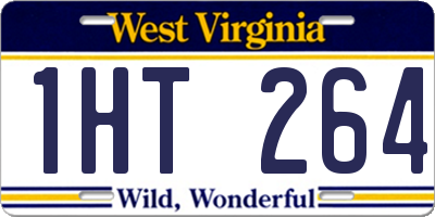 WV license plate 1HT264