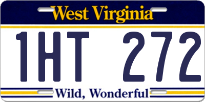 WV license plate 1HT272