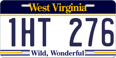 WV license plate 1HT276