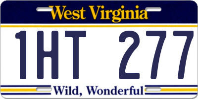 WV license plate 1HT277