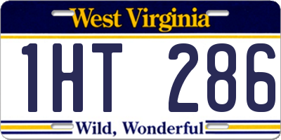 WV license plate 1HT286