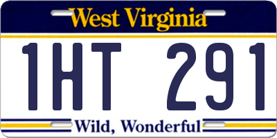 WV license plate 1HT291