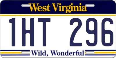 WV license plate 1HT296