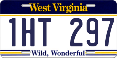 WV license plate 1HT297
