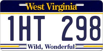 WV license plate 1HT298