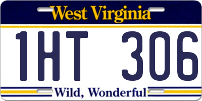 WV license plate 1HT306