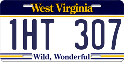 WV license plate 1HT307