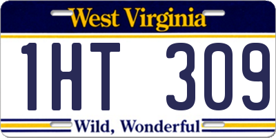 WV license plate 1HT309