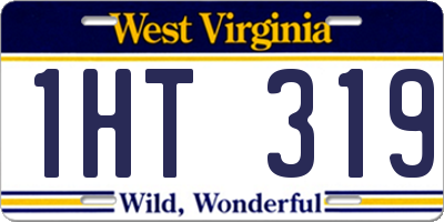 WV license plate 1HT319