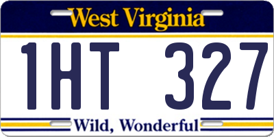WV license plate 1HT327