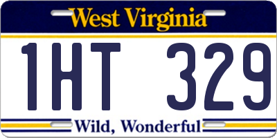WV license plate 1HT329