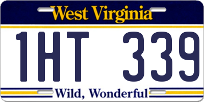 WV license plate 1HT339