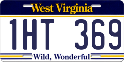 WV license plate 1HT369
