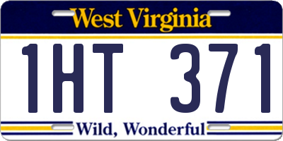 WV license plate 1HT371