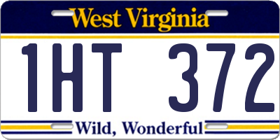 WV license plate 1HT372