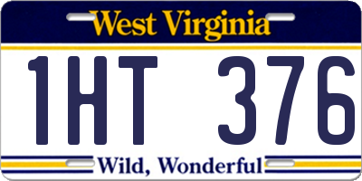 WV license plate 1HT376