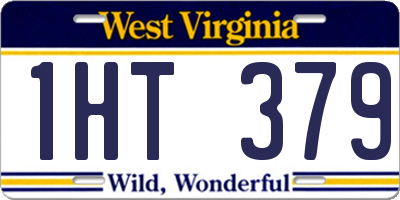 WV license plate 1HT379