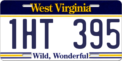 WV license plate 1HT395