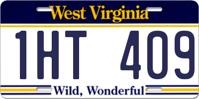 WV license plate 1HT409